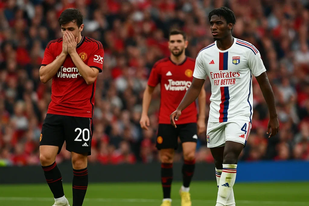 Manchester United Gagal Kalahkan Lyon, Leny Yoro: Nyesek Banget Cuy!