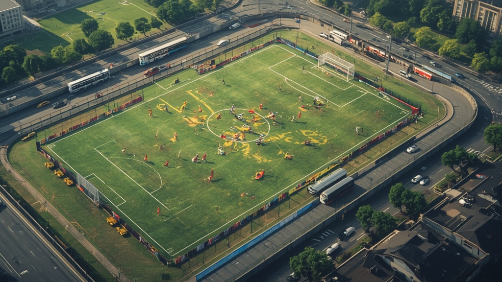 taktik parkir bus sepak bola, hasil skor imbang pertandingan krusial, strategi bertahan total