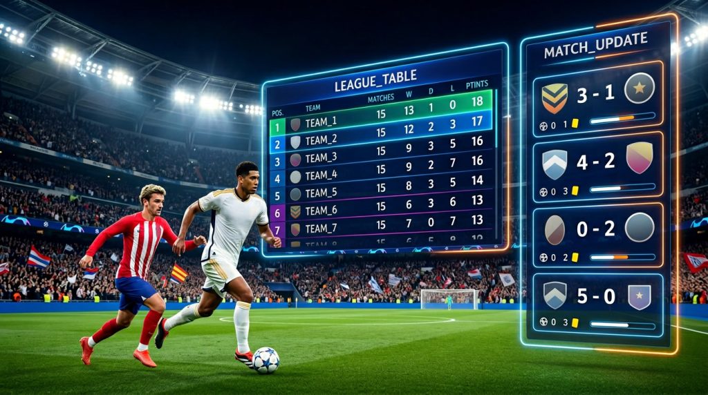 klasemen liga eropa,skor bola pekan ini,hasil pertandingan liga top