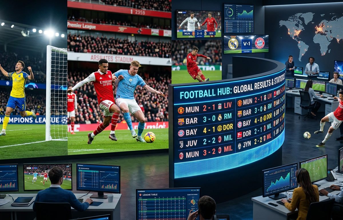 skor bola dunia, hasil liga utama eropa, skor pertandingan internasional, statistik klub eropa, klasemen liga top, update kompetisi sepak bola