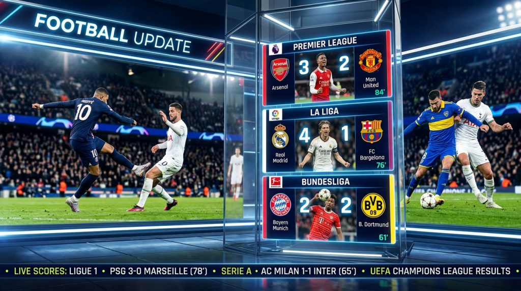 update skor sepak bola, skor liga dunia, hasil klub eropa, skor pertandingan terbaru, informasi kompetisi bola